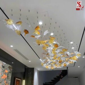 Đèn chùm pha lê lá phong fl1010