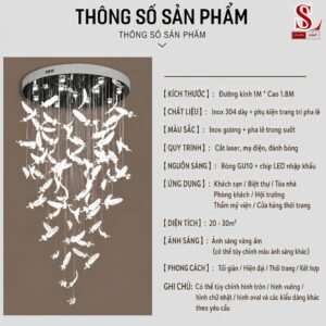 Đèn chùm thả thông tầng pha lê lông vũ fl1031 den chum tha thong tang pha le long vu fl1031 6
