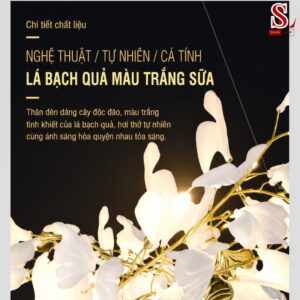 den chum tha tran hinh chiec la sang trong fl1027 8